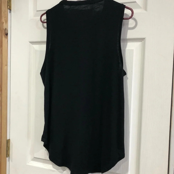 Sonoma Black Tank Top with Buttons and Ruching XL - Picture 5 of 5